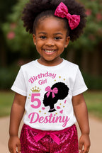 Afro Silhouette Doll Birthday Outfit Set