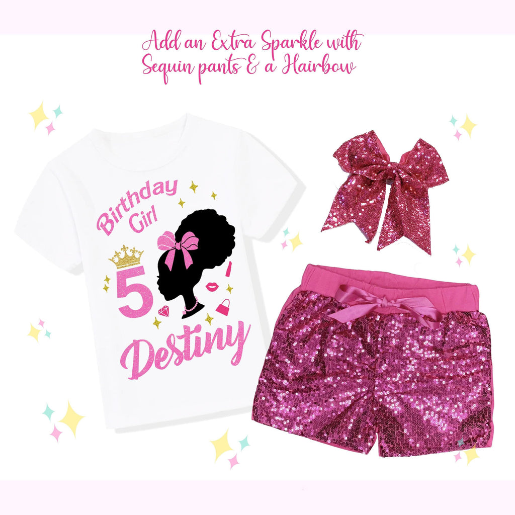 Afro Silhouette Doll Birthday Outfit Set
