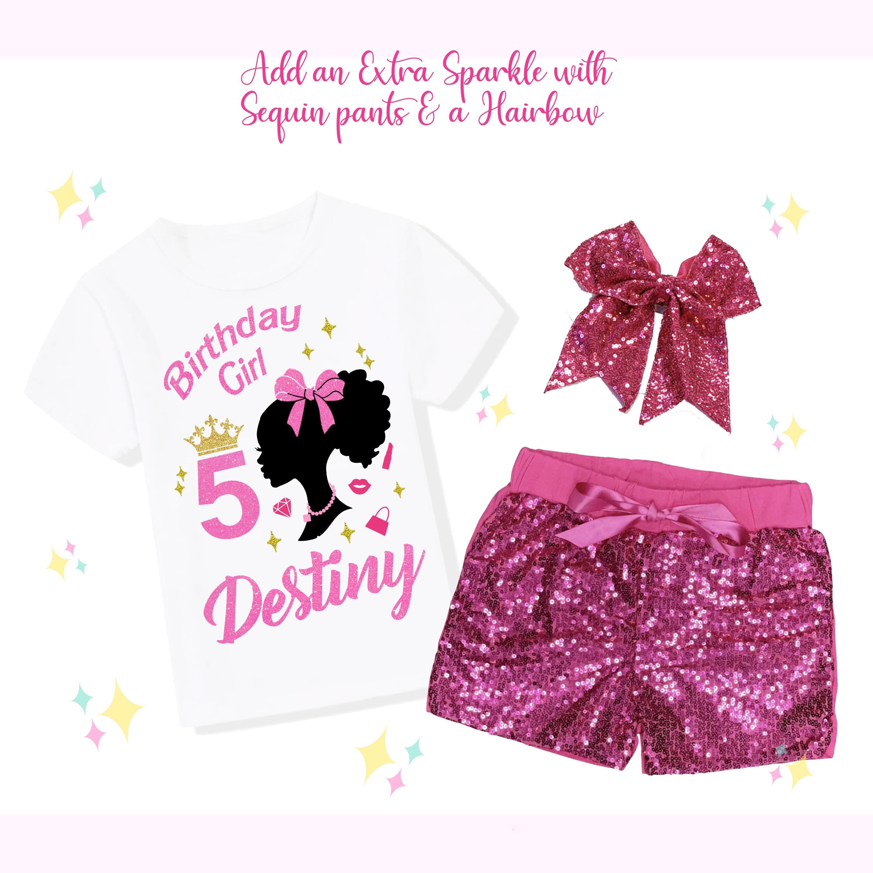 Afro Silhouette Doll Birthday Outfit Set