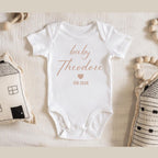 Personalized Baby Name Onesie, Baby Shower, Pregnancy Announcement Gift