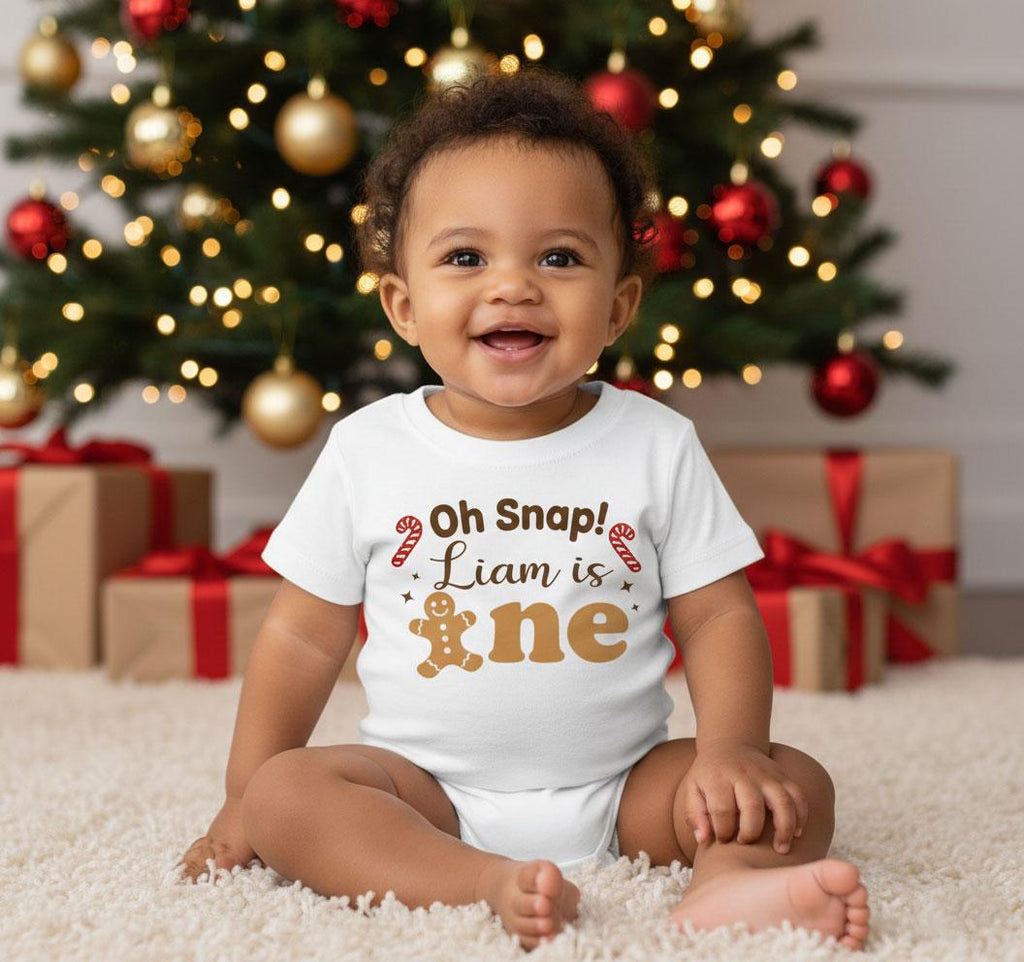 Oh Snap Gingerbread 1st Birthday Shirt