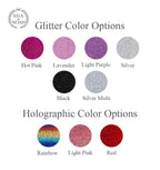 Personalized "Protected By Dog" Onesie, Custom Sparkle Glitter